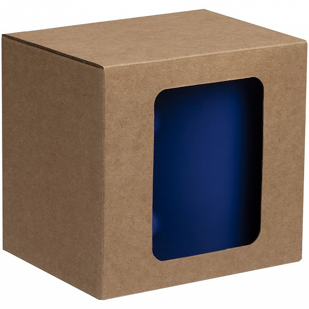 Коробка с окном для кружки Window, ver.2, крафт с логотипом в Санкт-Петербурге заказать по выгодной цене в кибермаркете AvroraStore