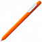 Ручка шариковая Slider, оранжевая с белым с логотипом в Санкт-Петербурге заказать по выгодной цене в кибермаркете AvroraStore
