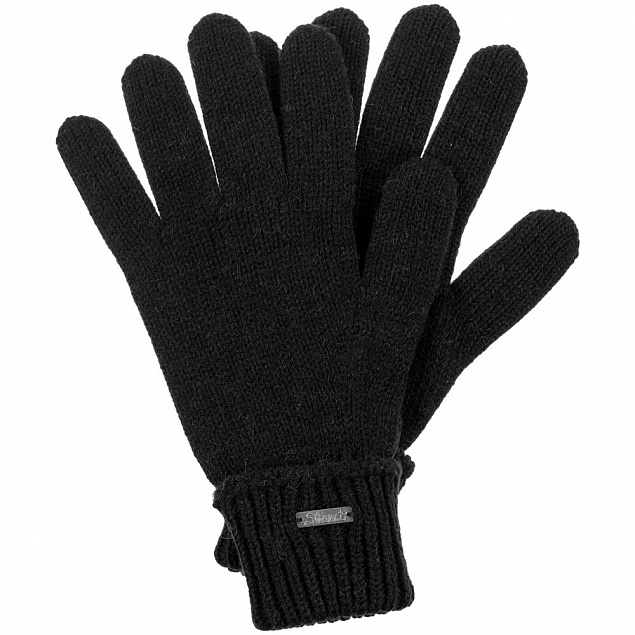 Перчатки Alpine, черные с логотипом в Санкт-Петербурге заказать по выгодной цене в кибермаркете AvroraStore