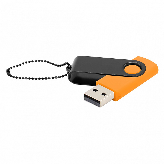 Флешка Designer To Go 2.0 USB 16Gb, оранжевый/черный с логотипом в Санкт-Петербурге заказать по выгодной цене в кибермаркете AvroraStore