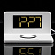 Часы настольные с беспроводным зарядным устройством Pitstop, белые с логотипом в Санкт-Петербурге заказать по выгодной цене в кибермаркете AvroraStore