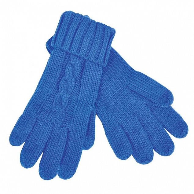 Перчатки  сенсорные "Irish", синий_М, 100% акрил   с логотипом в Санкт-Петербурге заказать по выгодной цене в кибермаркете AvroraStore