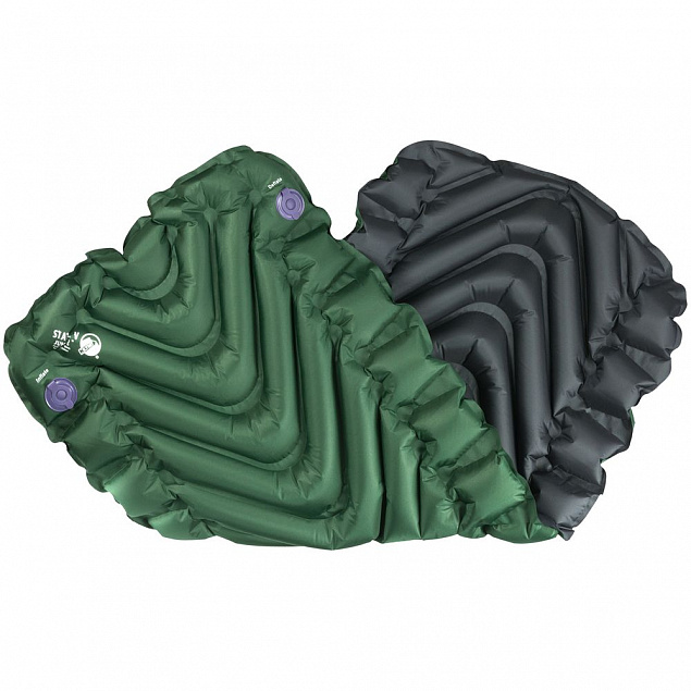 Надувной коврик Static V Junior, зеленый с логотипом в Санкт-Петербурге заказать по выгодной цене в кибермаркете AvroraStore