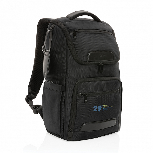 Рюкзак Swiss Peak Voyager из RPET AWARE™ для ноутбука 15,6" с логотипом в Санкт-Петербурге заказать по выгодной цене в кибермаркете AvroraStore
