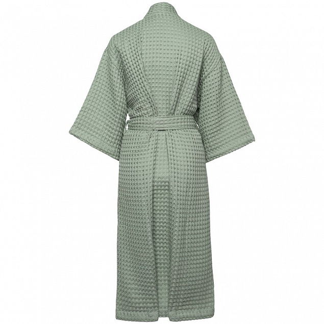 Халат вафельный женский Boho Kimono, зеленая мята с логотипом в Санкт-Петербурге заказать по выгодной цене в кибермаркете AvroraStore