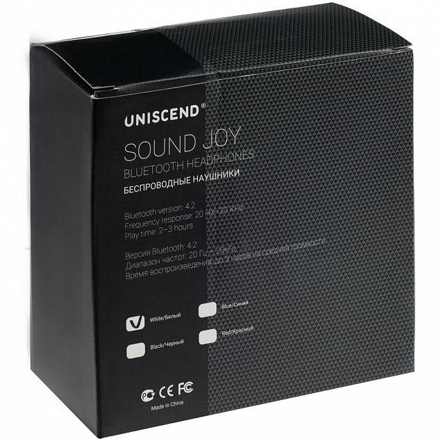Беспроводные наушники Uniscend Sound Joy, черные с логотипом в Санкт-Петербурге заказать по выгодной цене в кибермаркете AvroraStore