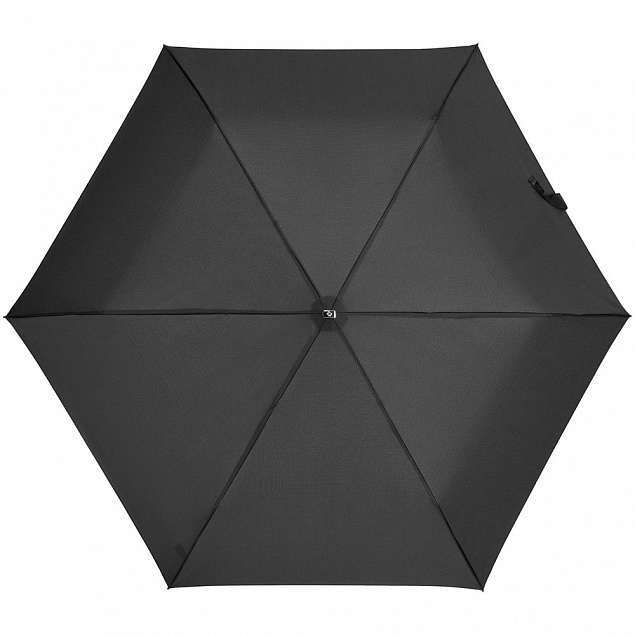 Зонт складной Rain Pro Mini Flat, черный с логотипом в Санкт-Петербурге заказать по выгодной цене в кибермаркете AvroraStore