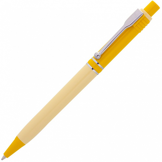 Ручка шариковая Raja Shade, желтая с логотипом в Санкт-Петербурге заказать по выгодной цене в кибермаркете AvroraStore