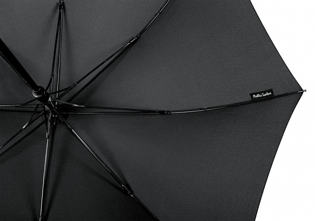 Зонт-трость Alessio, черный с логотипом в Санкт-Петербурге заказать по выгодной цене в кибермаркете AvroraStore