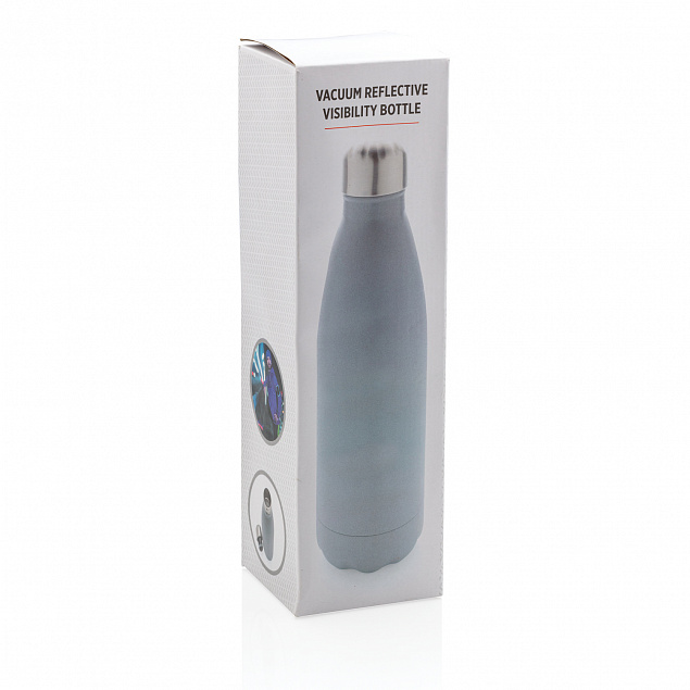 Вакуумная бутылка со светоотражающим покрытием с логотипом в Санкт-Петербурге заказать по выгодной цене в кибермаркете AvroraStore