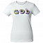 Футболка женская «Новый GOD», белая с логотипом в Санкт-Петербурге заказать по выгодной цене в кибермаркете AvroraStore