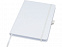 Блокнот Honua форматом A5 из переработанной бумаги с обложкой из переработанного ПЭТ, белый с логотипом в Санкт-Петербурге заказать по выгодной цене в кибермаркете AvroraStore