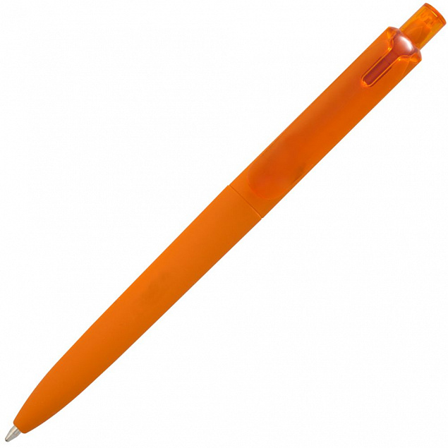 Ручка шариковая Prodir DS8 PRR-Т Soft Touch, оранжевая с логотипом в Санкт-Петербурге заказать по выгодной цене в кибермаркете AvroraStore
