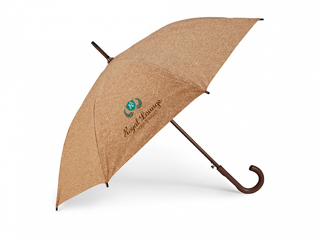 Зонт из пробки «SOBRAL» с логотипом в Санкт-Петербурге заказать по выгодной цене в кибермаркете AvroraStore