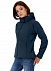 Куртка женская Hooded Softshell темно-синяя с логотипом в Санкт-Петербурге заказать по выгодной цене в кибермаркете AvroraStore