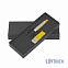 Набор ручка + флеш-карта 8 Гб в футляре, черный/желтый, покрытие soft touch # с логотипом в Санкт-Петербурге заказать по выгодной цене в кибермаркете AvroraStore