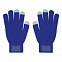 Перчатки мужские для работы с сенсорными экранами, синие с логотипом в Санкт-Петербурге заказать по выгодной цене в кибермаркете AvroraStore