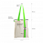 Шоппер Superbag с ремувкой 4sb (неокрашенный с салатовым) с логотипом в Санкт-Петербурге заказать по выгодной цене в кибермаркете AvroraStore