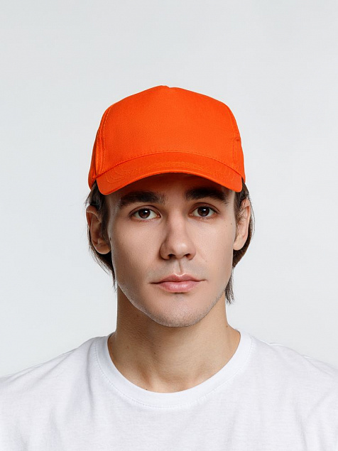 Бейсболка Promo, оранжевая с логотипом в Санкт-Петербурге заказать по выгодной цене в кибермаркете AvroraStore