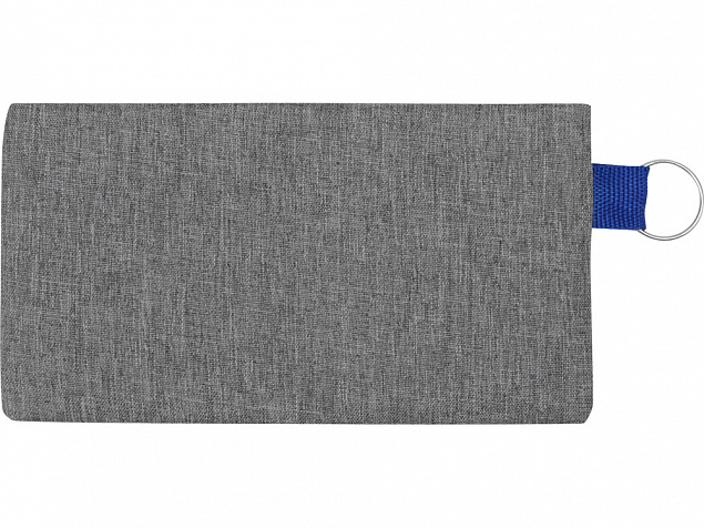 Универсальный пенал из переработанного полиэстера RPET Holder, серый/синий с логотипом в Санкт-Петербурге заказать по выгодной цене в кибермаркете AvroraStore