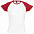 Футболка женская MILKY 150, белая с красным с логотипом в Санкт-Петербурге заказать по выгодной цене в кибермаркете AvroraStore