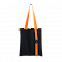 Шопер Superbag black (чёрный с оранжевым) с логотипом в Санкт-Петербурге заказать по выгодной цене в кибермаркете AvroraStore