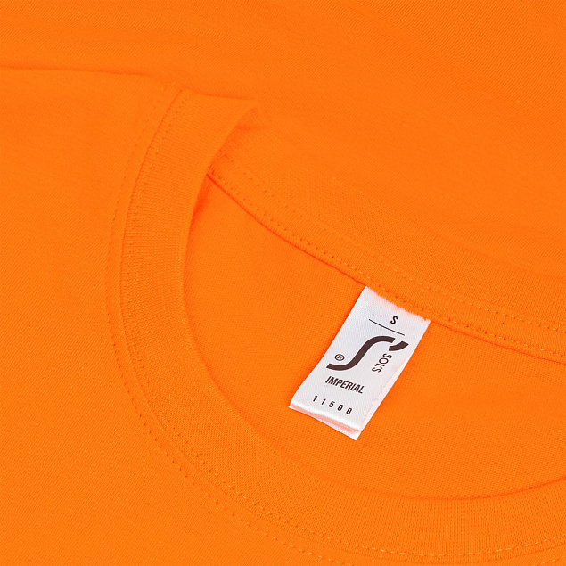 Футболка IMPERIAL 190, оранжевая с логотипом в Санкт-Петербурге заказать по выгодной цене в кибермаркете AvroraStore