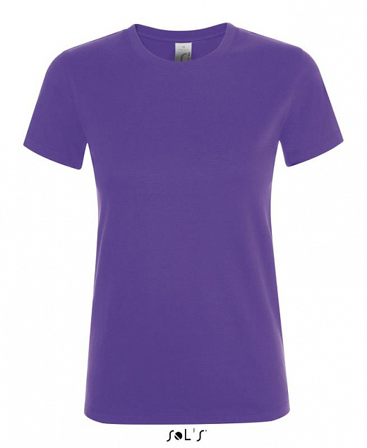 Фуфайка (футболка) REGENT женская,Темно-фиолетовый L с логотипом в Санкт-Петербурге заказать по выгодной цене в кибермаркете AvroraStore