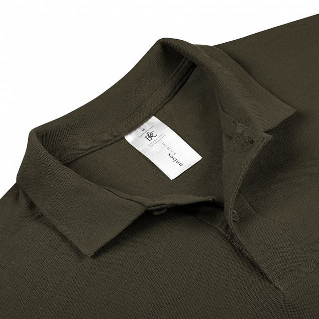 Рубашка поло ID.001 коричневая с логотипом в Санкт-Петербурге заказать по выгодной цене в кибермаркете AvroraStore
