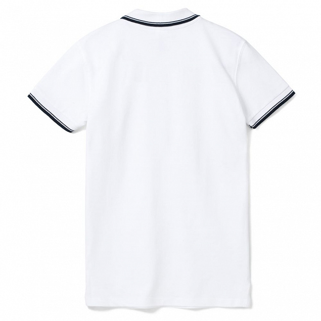 Рубашка поло женская Practice women 270, белая с темно-синим с логотипом в Санкт-Петербурге заказать по выгодной цене в кибермаркете AvroraStore