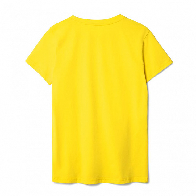 Футболка женская T-bolka Lady, желтая с логотипом в Санкт-Петербурге заказать по выгодной цене в кибермаркете AvroraStore