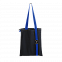 Шоппер Superbag black (чёрный с синим) с логотипом в Санкт-Петербурге заказать по выгодной цене в кибермаркете AvroraStore