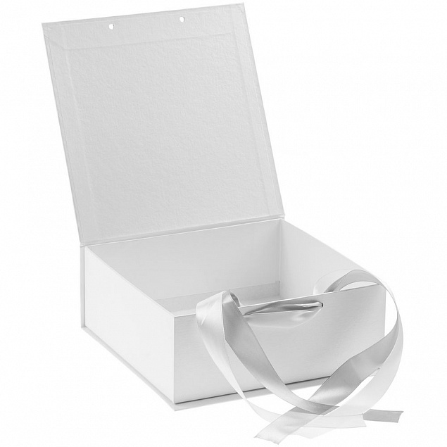 Коробка на лентах Tie Up, малая, белая с логотипом в Санкт-Петербурге заказать по выгодной цене в кибермаркете AvroraStore