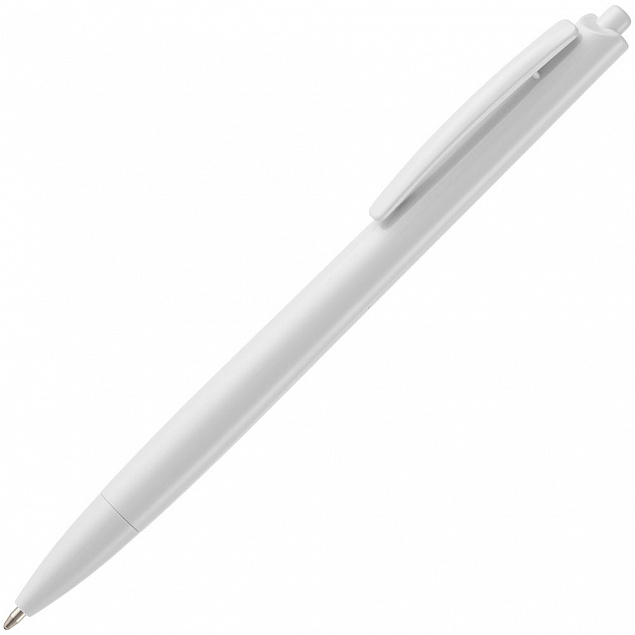 Ручка шариковая Tick, белая с логотипом в Санкт-Петербурге заказать по выгодной цене в кибермаркете AvroraStore