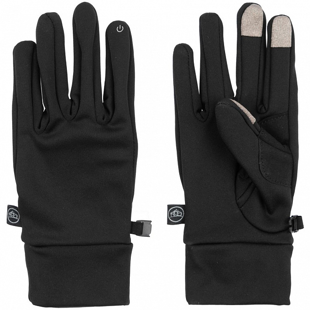 Перчатки Knitted Touch, черные с логотипом в Санкт-Петербурге заказать по выгодной цене в кибермаркете AvroraStore