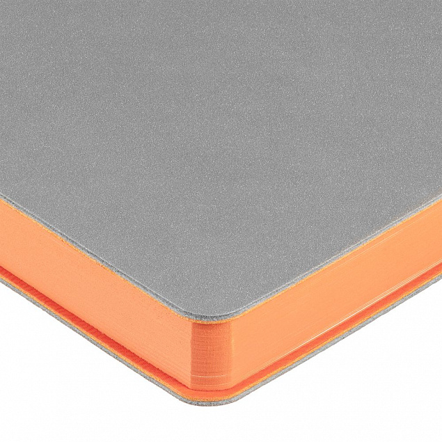Ежедневник Flexpen, недатированный, серебристо-оранжевый с логотипом в Санкт-Петербурге заказать по выгодной цене в кибермаркете AvroraStore