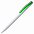 Ручка шариковая Pin, белая с зеленым с логотипом в Санкт-Петербурге заказать по выгодной цене в кибермаркете AvroraStore