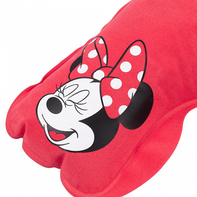Надувная подушка под шею в чехле Mr. and Mrs. Mouse, красная с логотипом в Санкт-Петербурге заказать по выгодной цене в кибермаркете AvroraStore