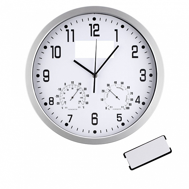Часы настенные INSERT2, белые с логотипом в Санкт-Петербурге заказать по выгодной цене в кибермаркете AvroraStore