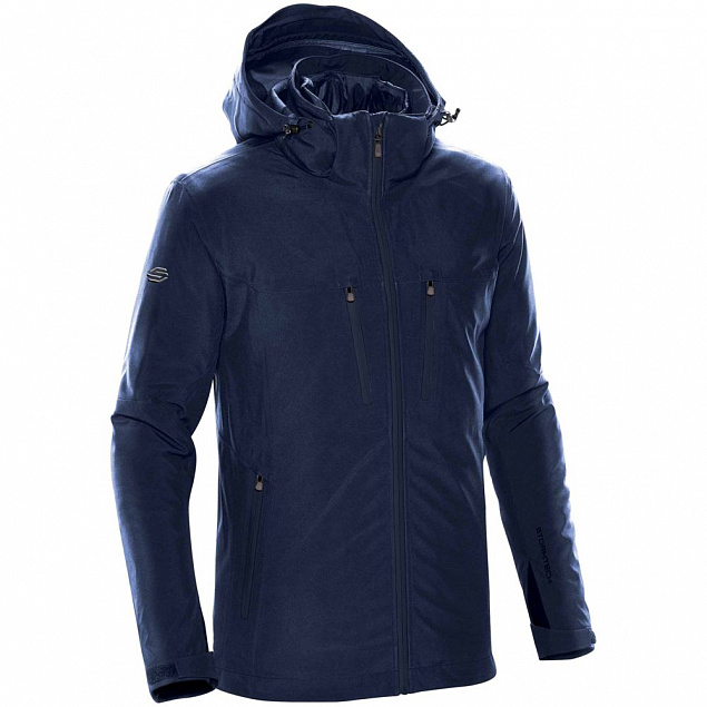 Куртка-трансформер мужская Matrix, темно-синяя с логотипом в Санкт-Петербурге заказать по выгодной цене в кибермаркете AvroraStore