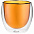 Стакан с двойными стенками Glass Bubble, желтый с логотипом в Санкт-Петербурге заказать по выгодной цене в кибермаркете AvroraStore