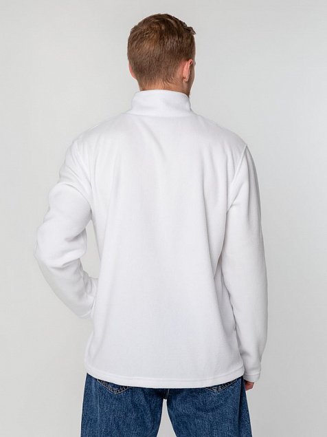 Куртка флисовая унисекс Manakin, белая с логотипом в Санкт-Петербурге заказать по выгодной цене в кибермаркете AvroraStore