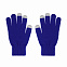 Перчатки женские для работы с сенсорными экранами, синие# с логотипом в Санкт-Петербурге заказать по выгодной цене в кибермаркете AvroraStore