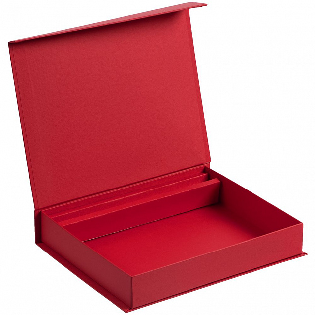 Коробка Duo под ежедневник и ручку, красная с логотипом в Санкт-Петербурге заказать по выгодной цене в кибермаркете AvroraStore