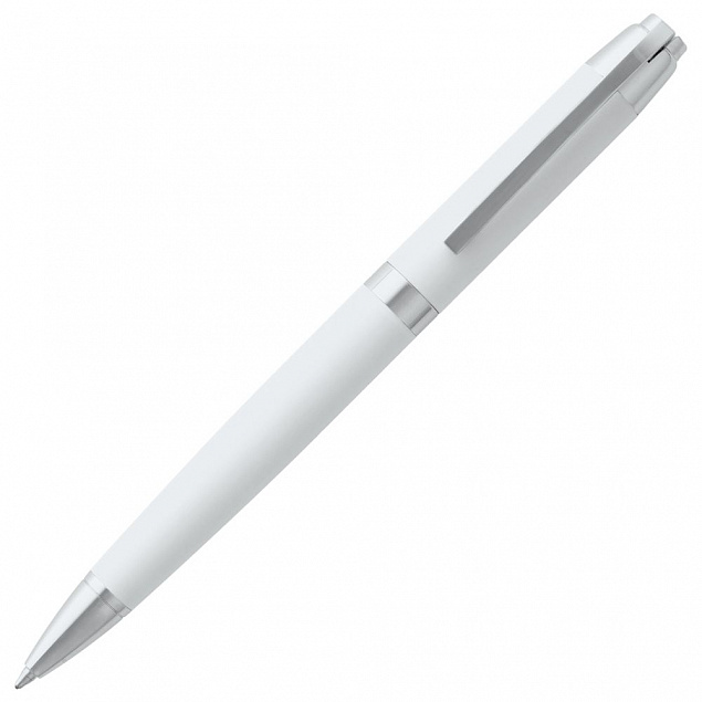 Ручка шариковая Razzo Chrome, белая с логотипом в Санкт-Петербурге заказать по выгодной цене в кибермаркете AvroraStore