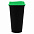 Стакан с крышкой Color Cap Black, черный с зеленым с логотипом в Санкт-Петербурге заказать по выгодной цене в кибермаркете AvroraStore