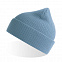 Шапка NELSON в рубчик с отворотом,100%  органический хлопок, голубой с логотипом в Санкт-Петербурге заказать по выгодной цене в кибермаркете AvroraStore