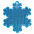 Пешеходный светоотражатель «Снежинка», синий с логотипом в Санкт-Петербурге заказать по выгодной цене в кибермаркете AvroraStore