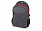 Рюкзак Metropolitan, серый с красной молнией и красной подкладкой с логотипом в Санкт-Петербурге заказать по выгодной цене в кибермаркете AvroraStore