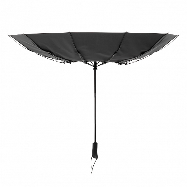 Зонт складной Levante, черный с логотипом в Санкт-Петербурге заказать по выгодной цене в кибермаркете AvroraStore